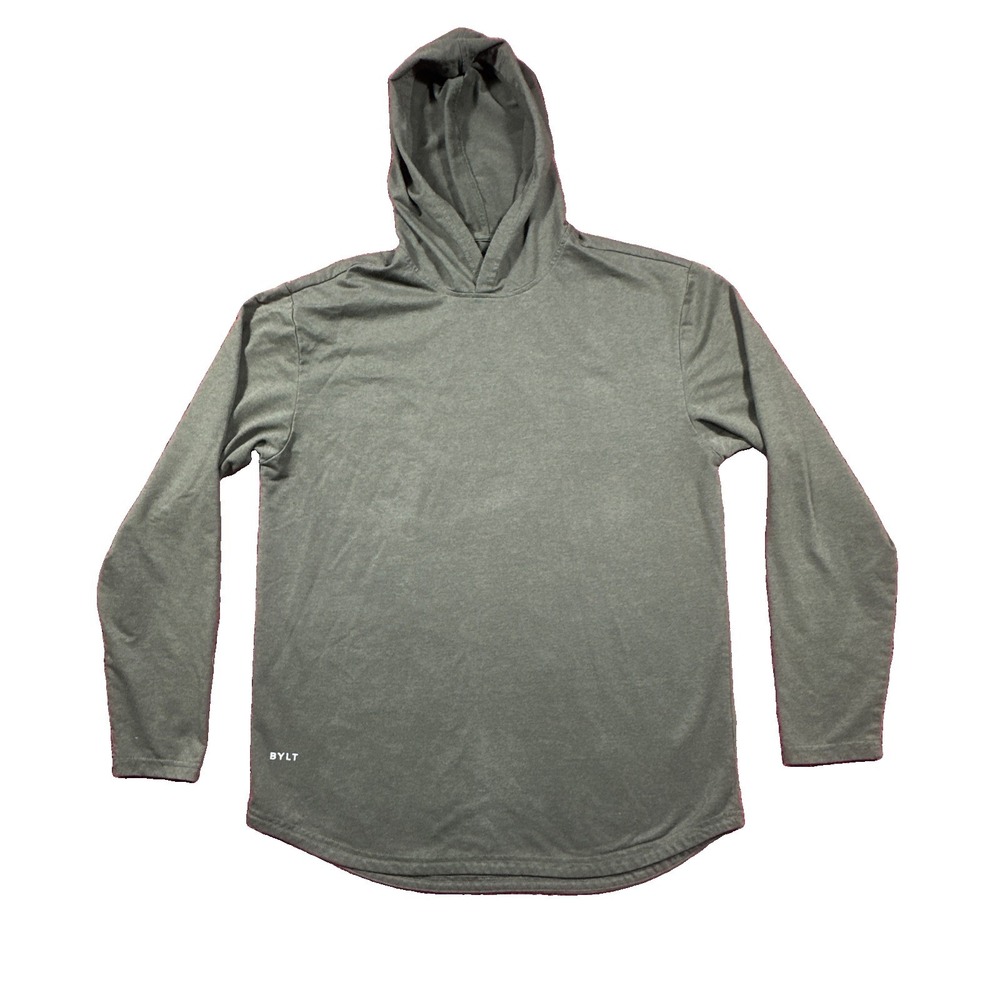 BYLT Premium Basics Hoodie Stretch Performance Pullover Large Mens Green